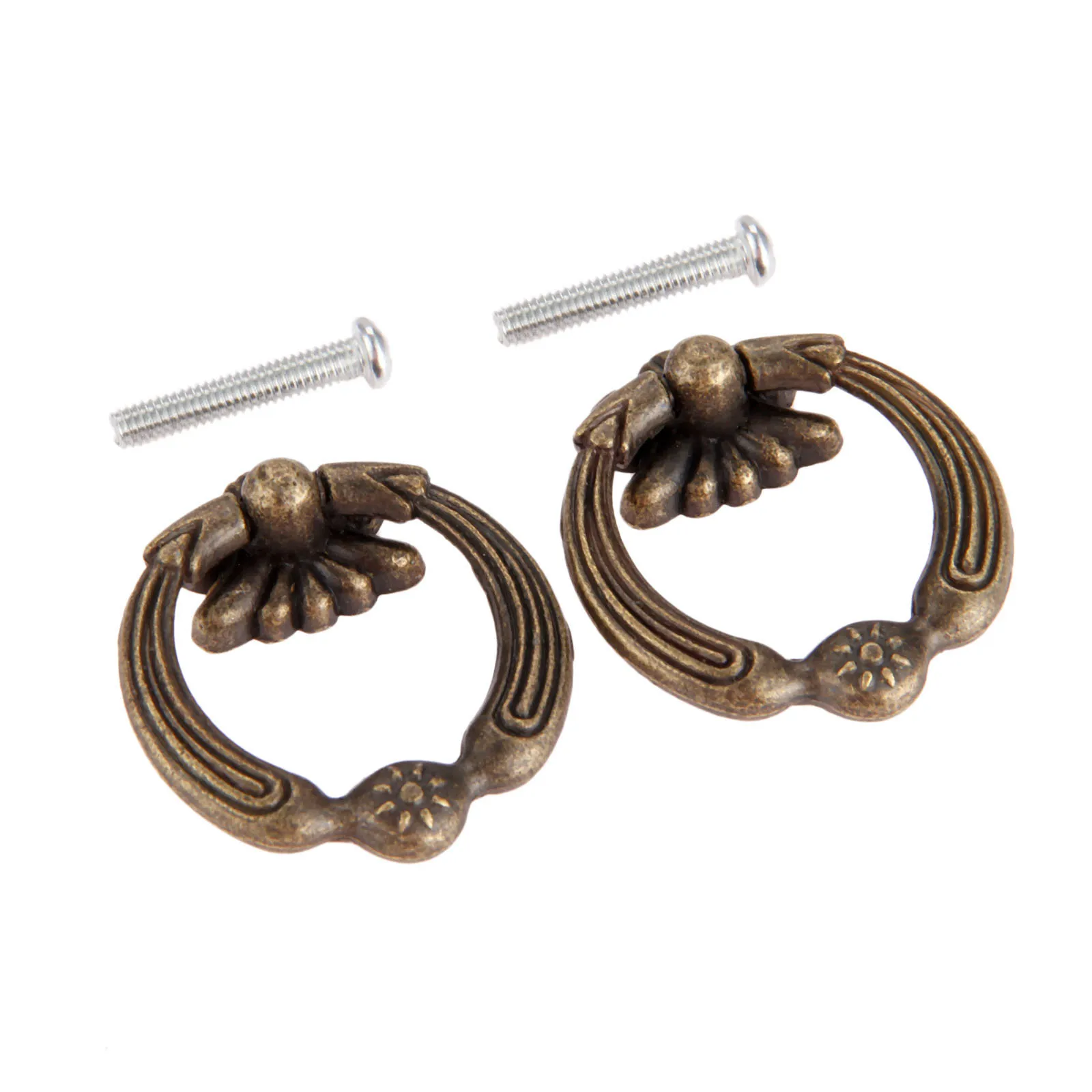 2 шт. антикварных бронзовых морских звезд мебельные ручки Винтаж коробка