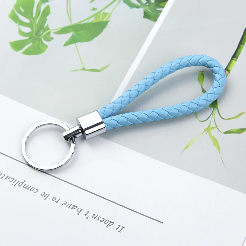 Оптовая цена плетеная веревка из искусственной кожи брелок сделай сам подвеска