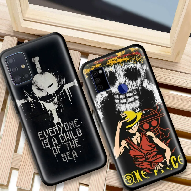 One Piece Anime Luffy Case for Samsung Galaxy A71 A51 5G A21s M31 M30s A91 A41 A31 A21 A11 M51 M21 Funda Capa Silicone Covers | Мобильные