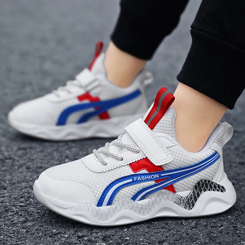 

Big Explosion Style Flying Woven Mesh Sports Youth Kid Shoes Sneakers School Student Shoe Boys Breathable Children Trainers Girl