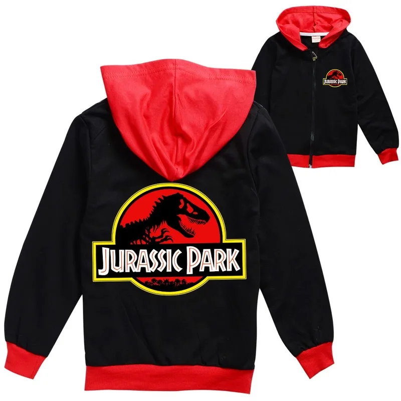 Детские толстовки с капюшоном в стиле парка Юрского периода кардиган на молнии