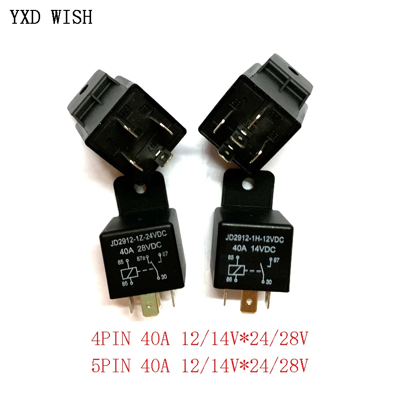 4 Pin 5 40A 12V водонепроницаемые автомобильные реле Mayitr нормально открытые DC 24V 28V для