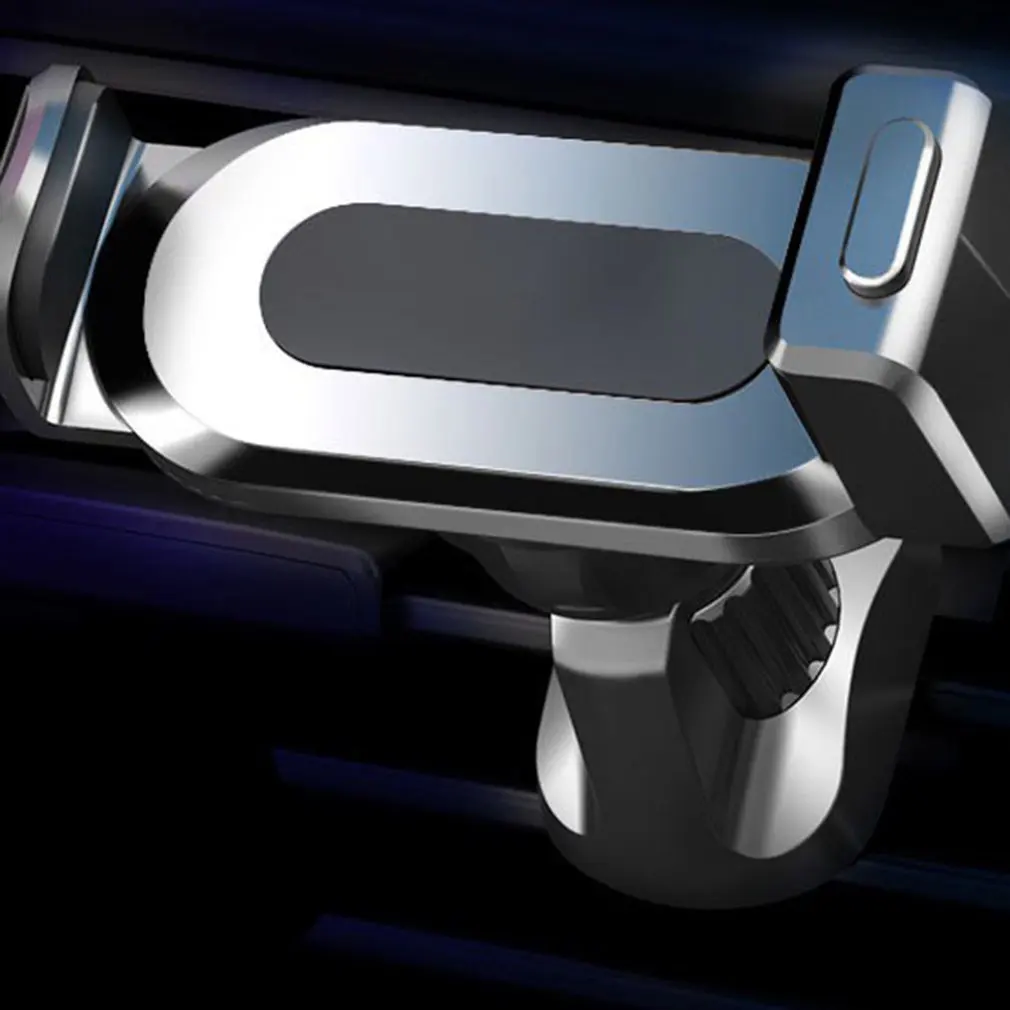 

Arched Mobile Phone Bracket For Air Outlet Soft Glue Black Driving Bracket Convenient Road Navigation Mobile Phone Support