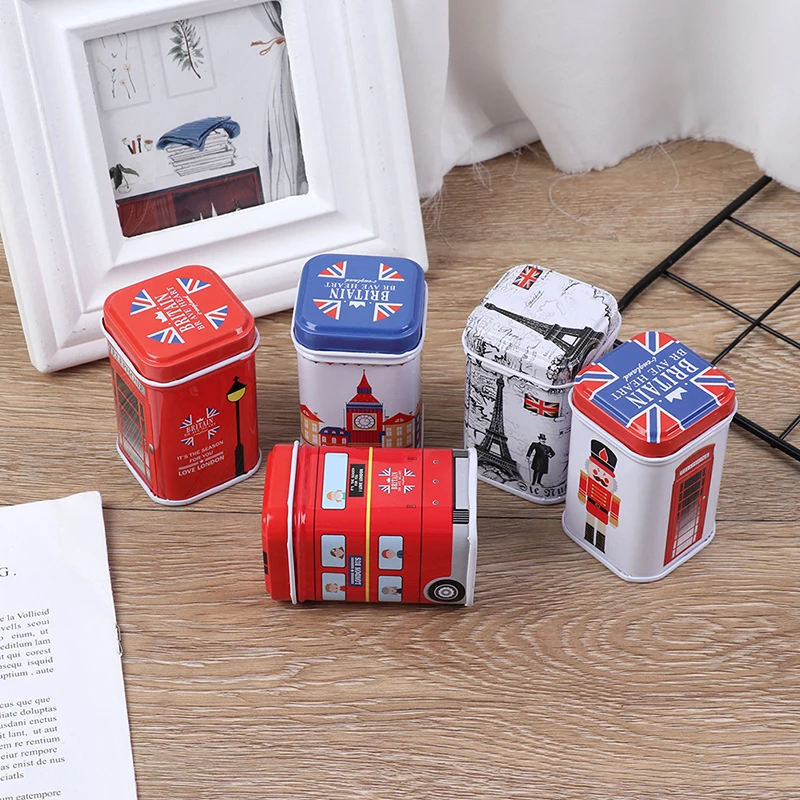 1 шт. винтажная Красивая цветная Сакура Цветочная пасторальная железная коробка