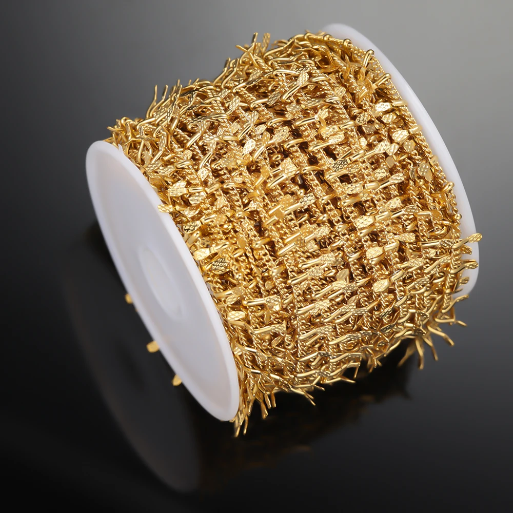 Semitree 1 метра цепочки из нержавеющей стали для ожерелья компоненты браслета DIY