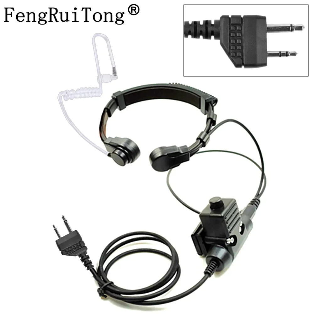 Телескопический микрофон для горловой вибрации NATO гарнитура U94 PTT кабель MIDLAND G9 G7