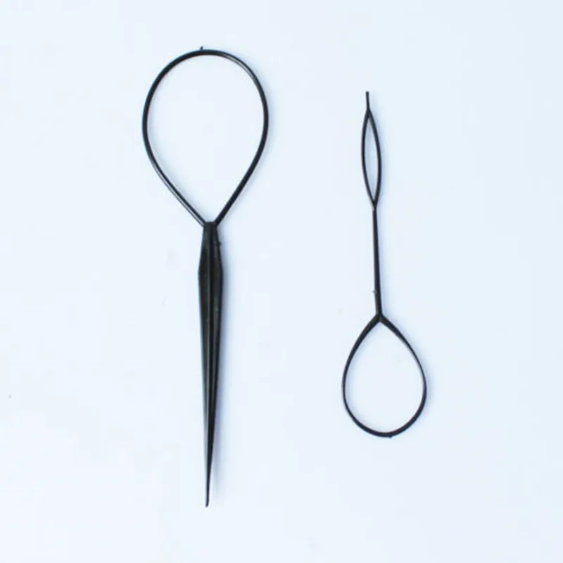 

2pcs Chic Tail Hair Braid Ponytail Styling Maker Clip Tool Black Hot Sale Hair Accessories On Sale