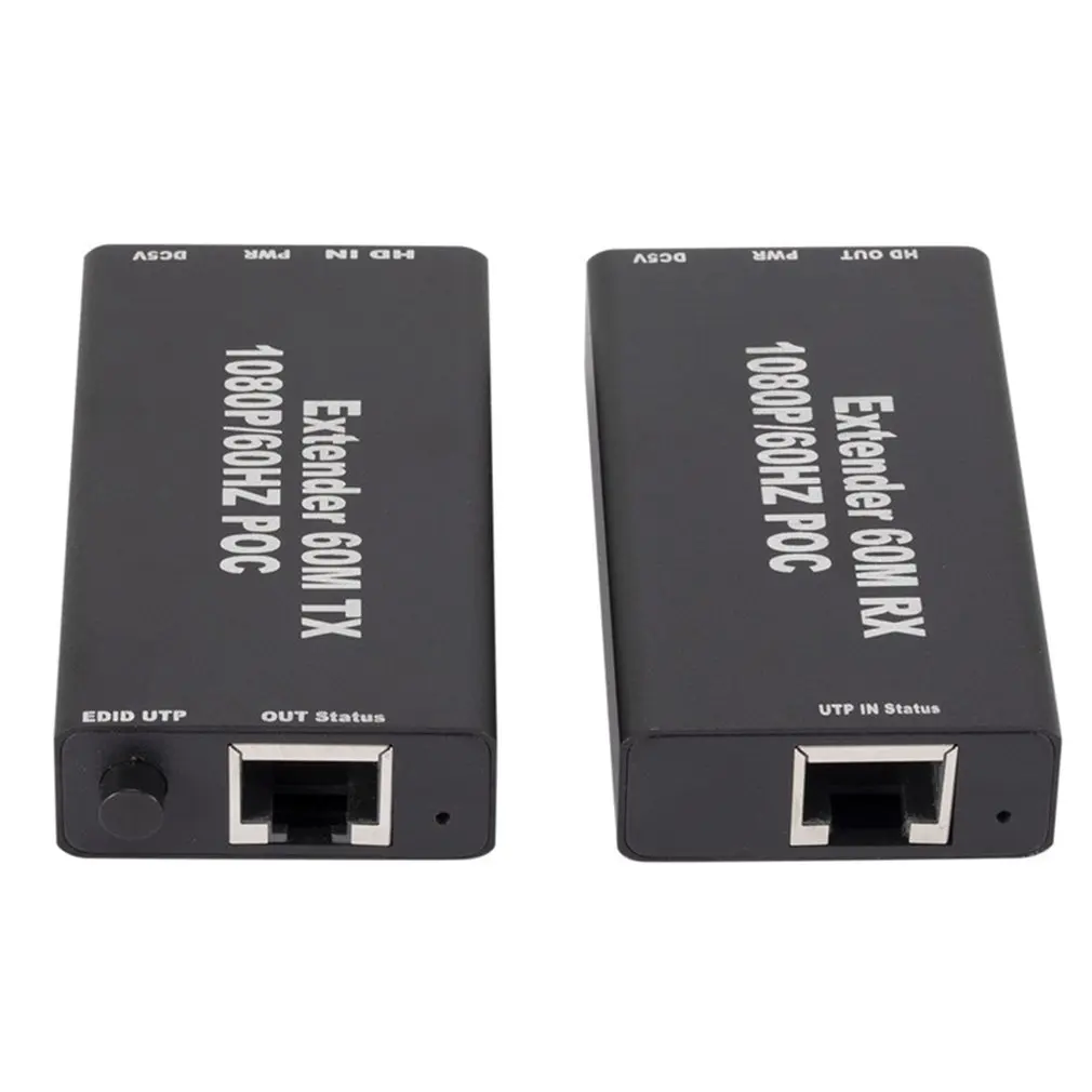 60 м Hdmi совместимый удлинитель кабеля передатчик и приемник через Signle Rj45 Cat5e Cat6