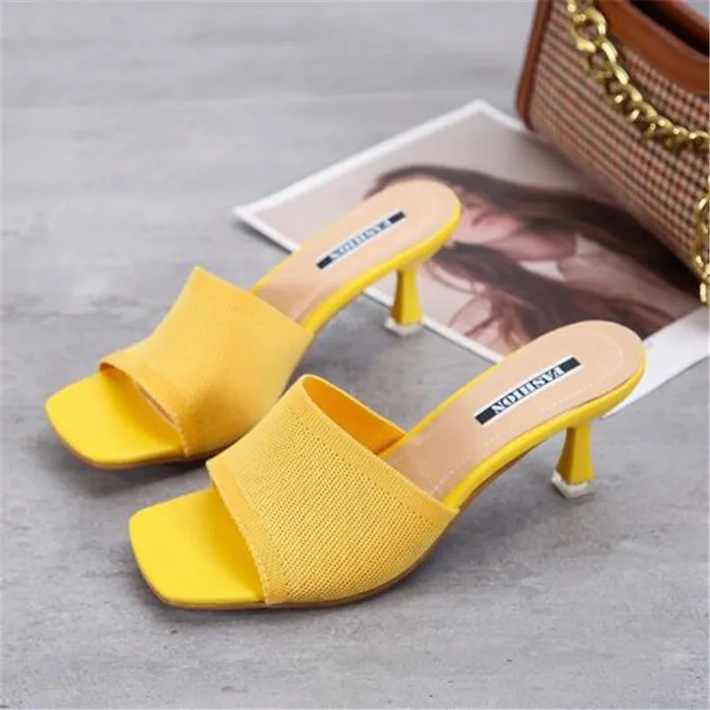 

Новые женские сандалии, модные летающие плетеные туфли на высоком каблуке, легкие и удобные, универсальная повседневная обувь для женщин