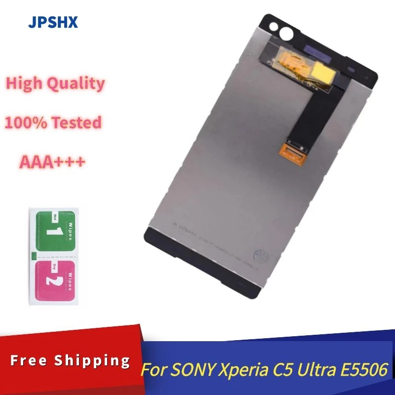 Купи Сенсорный ЖК-экран 6, 0 дюйма для SONY Xperia C5 E5506 E5533 E5563 E5553, дигитайзер для SONY Xperia C5 Ultra, экран дисплея за 1,644 рублей в магазине AliExpress