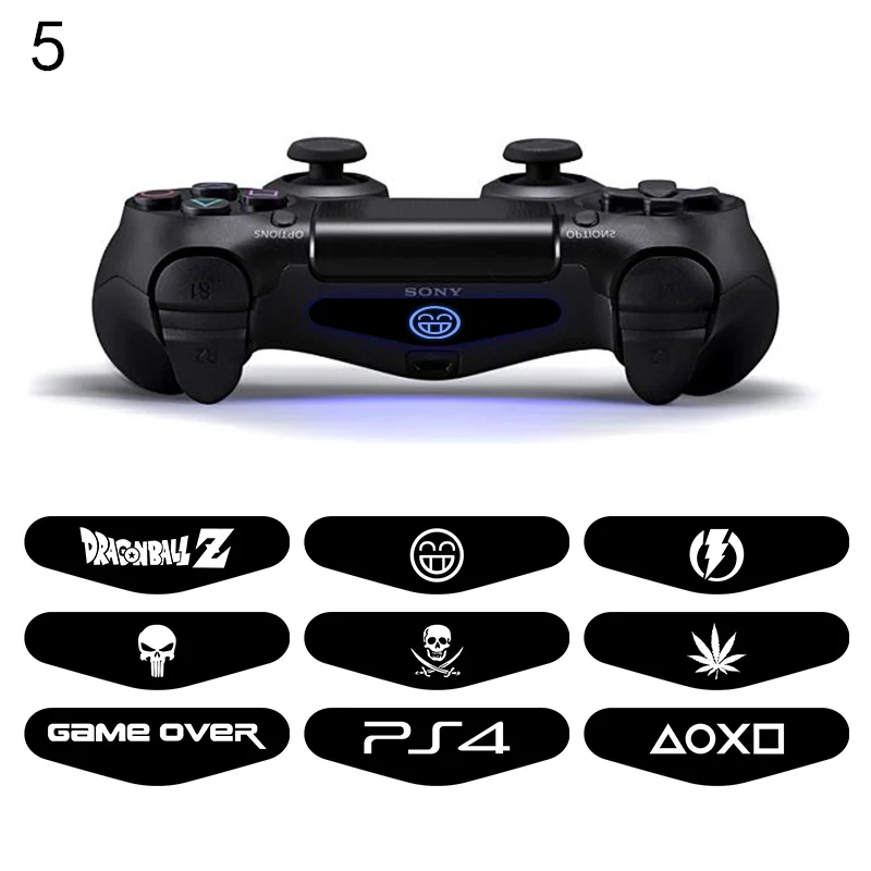 5 9 шт./компл. светильник светодиодный наклейки для кожи для Playstaion4 PS4 Геймпад светильник наклейки для PS4 Slim Ps4 pro игровой контроллер - Цвет: 5
