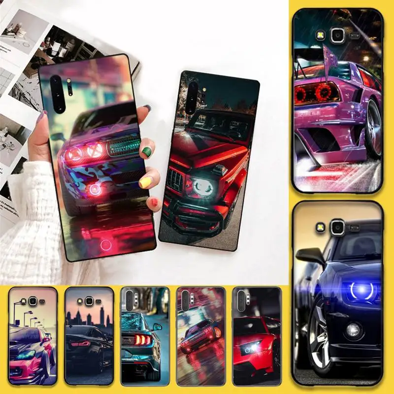 

YJZFDYRM Sports Cars Male Men Phone Case For Samsung Note 7 8 9 10 Lite Plus Galaxy J7 J8 J6 Plus 2018 Prime