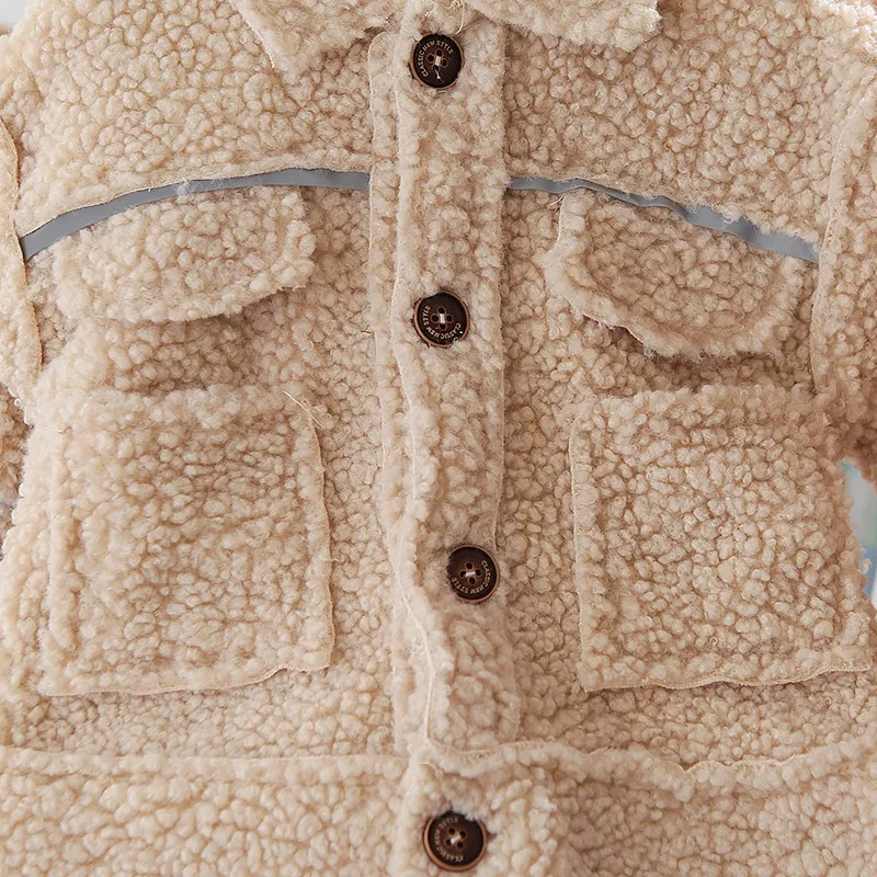 

Autumn Winter Thicken Casual Children Coat Clothes New Boys Baby Girls Fashion Jacket Clothing Infants Cotton Tracksuit