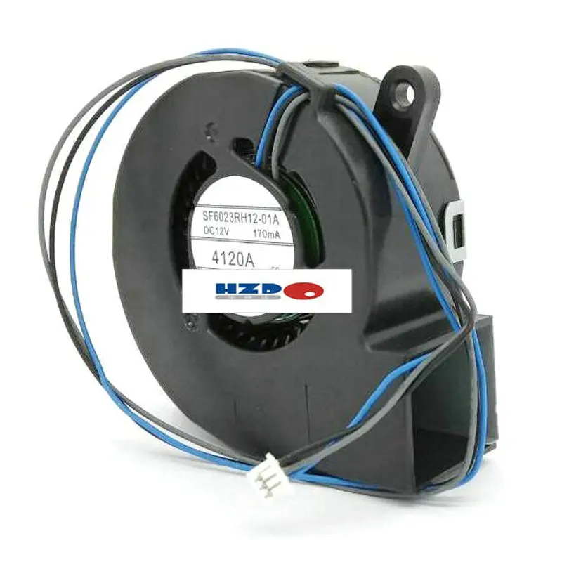 Новый оригинальный 6 см, 6023 дюйма, 12 В, мА, Φ, 3-проводной охлаждающий вентилятор проектора