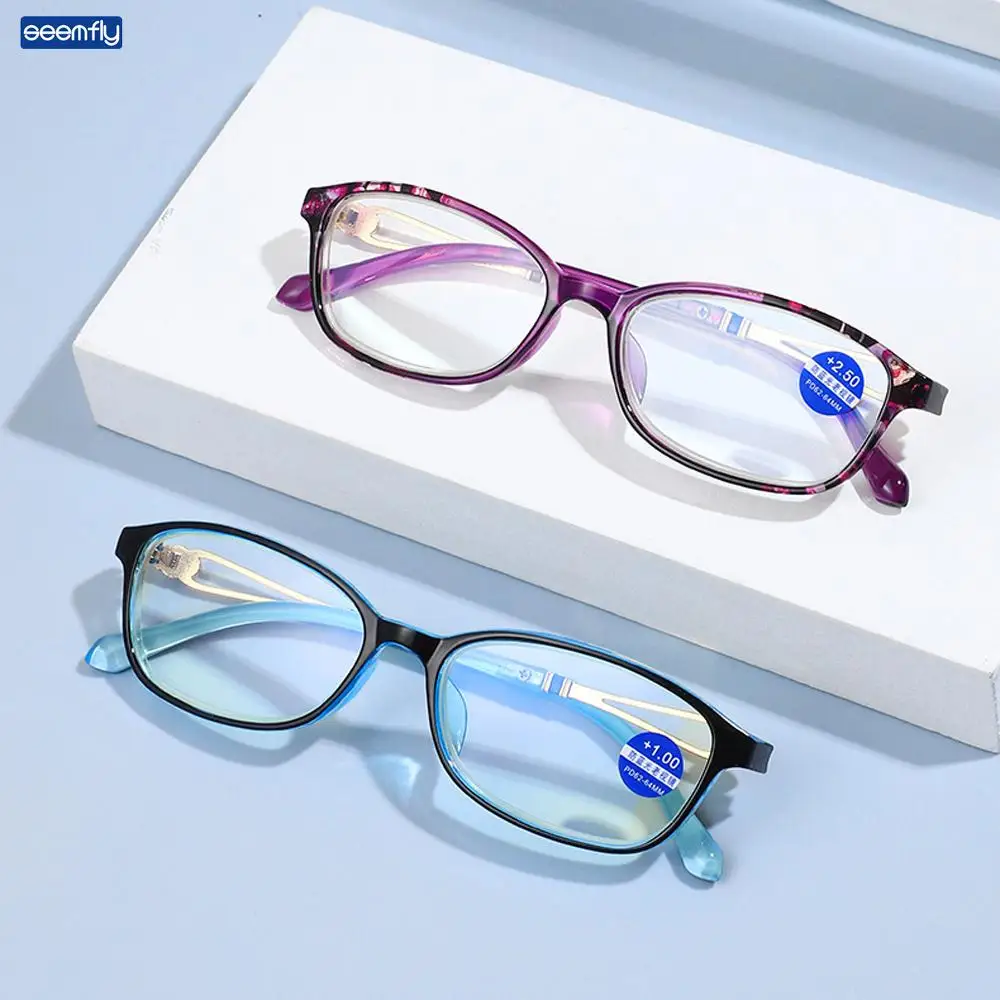 

Очки Seemfly женские для чтения с защитой от синего света, стильные элегантные портативные пресбиопические очки с диоптриями + 1 + 1,5 + 2 + 2,5 + 3 + 4