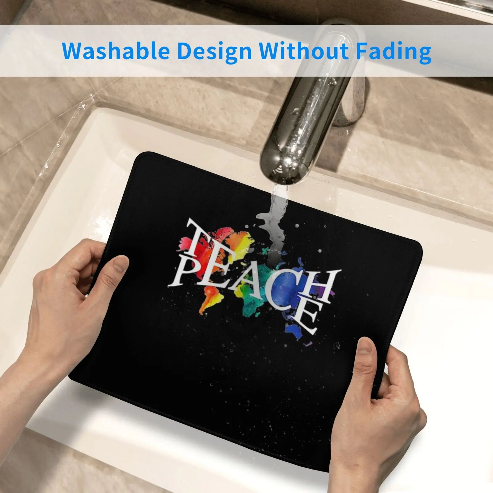 

Teach Peace Mouse Pad DIY Print Teach Teaching Teacher Peace Hippie Educator