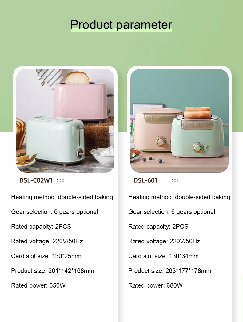Домашний тостер DMWD с 2 ломтиками автоматическая теплая многофункциональная