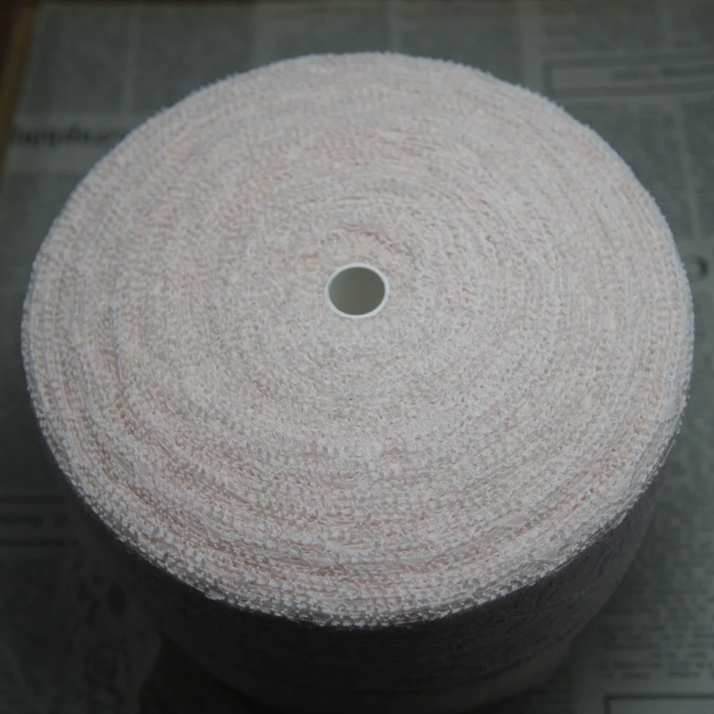 Акция рулон 207 ярдов ширина 60 мм светло-розовая эластичная кружевная отделка