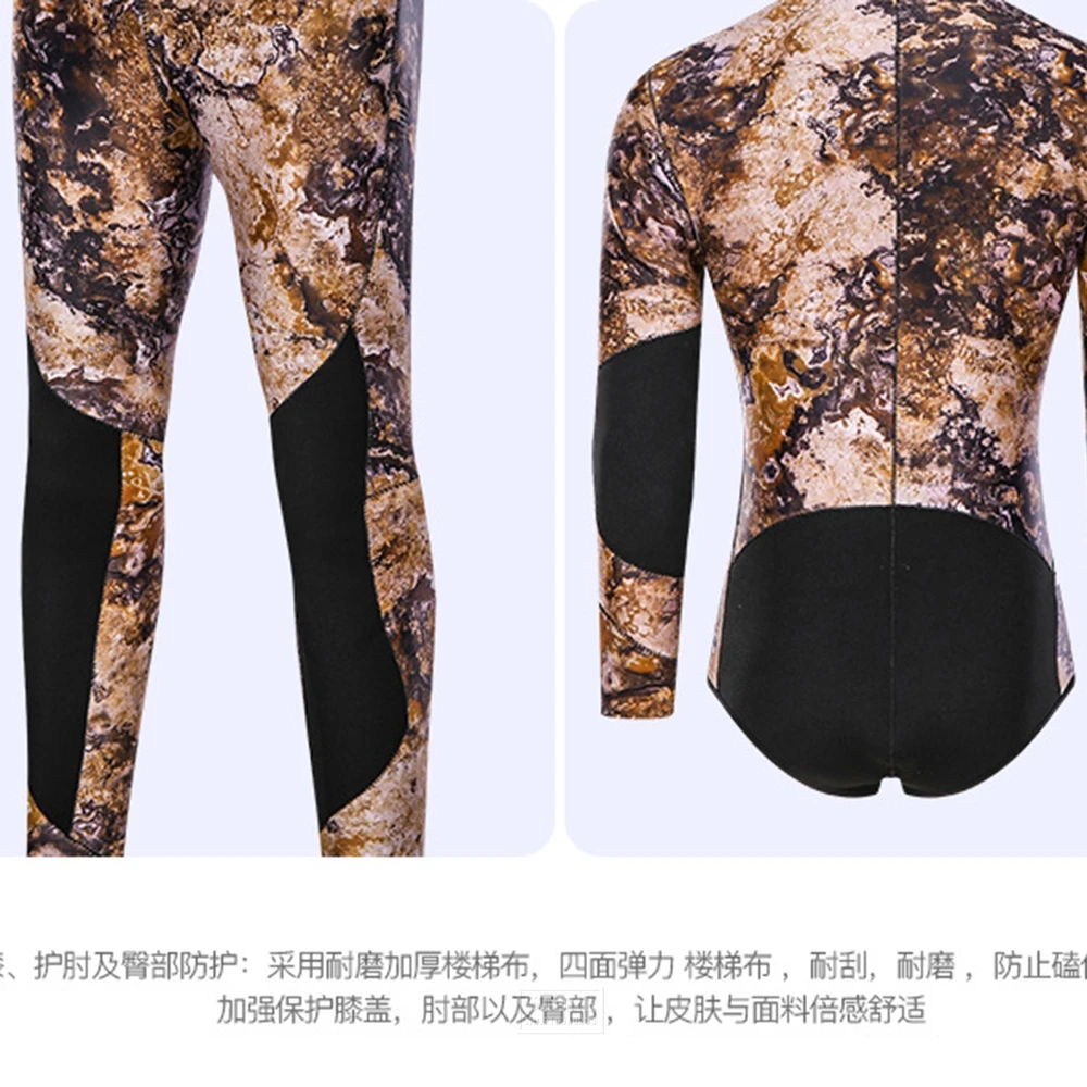 

Wetsuit 3.5MM Men Neoprene Kitesurf Snorkeling Spearfishing Clothes Hunting Underwater Fishing Scuba Diving Suit Windsurf Surf