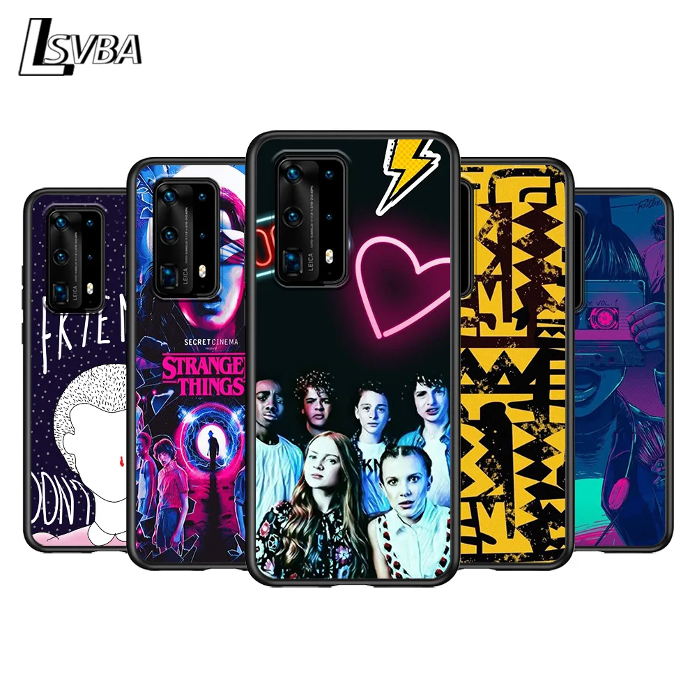 

stranger things For Huawei P Smasrt 2018 2019 2020 2021 Smart S/Z Smart Plus Smart Pro Black Soft Cover Phone Case