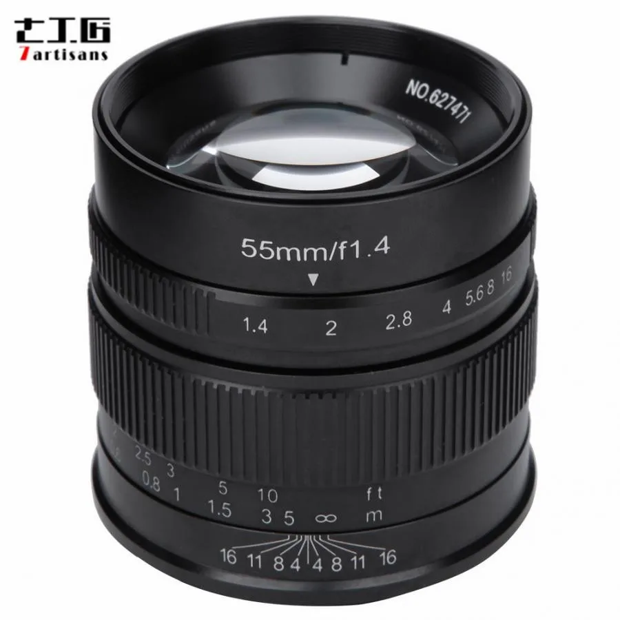 Объектив для портретной съемки с большой диафрагмой 55 мм F1.4 ручная фокусировка