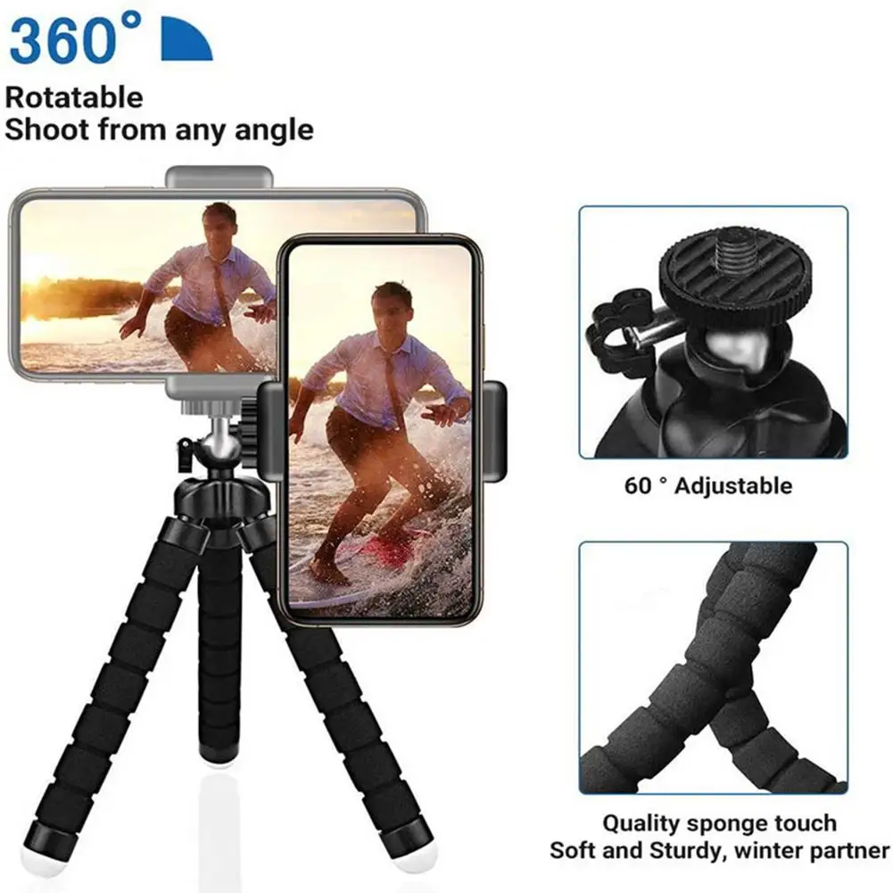 Tripods Tripod For Phone Mobile Camera Holder Clip Smartphone Monopod Tripe Stand Octopus Mini Stativ |