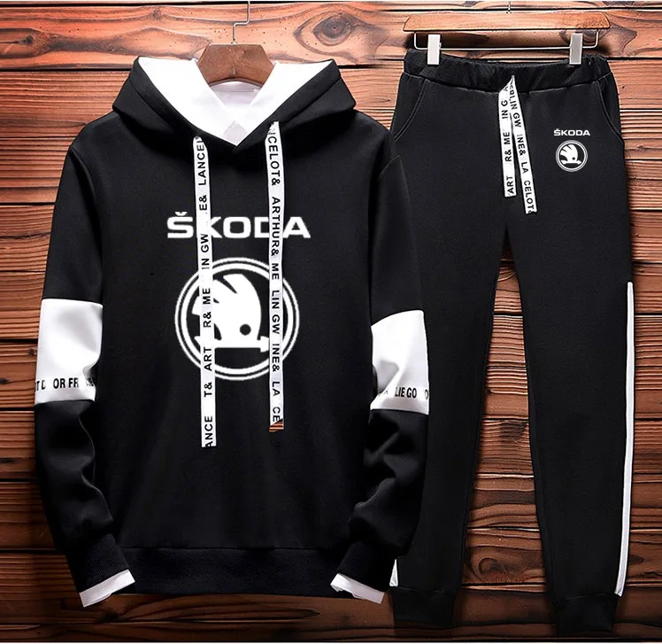 Мужские толстовки свитшоты Skoda автомобильные брелки с логотипом напечатаны