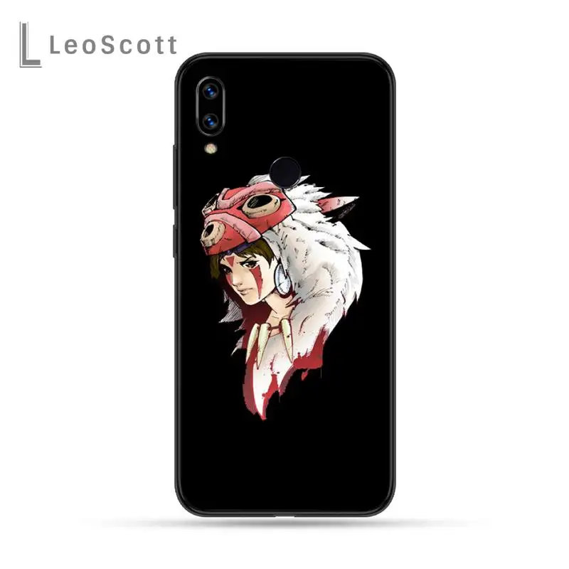 

Japanese Anime Princess Mononoke Phone Case For Xiaomi Redmi Note 4 4x 5 6 7 8 pro S2 PLUS 6A PRO
