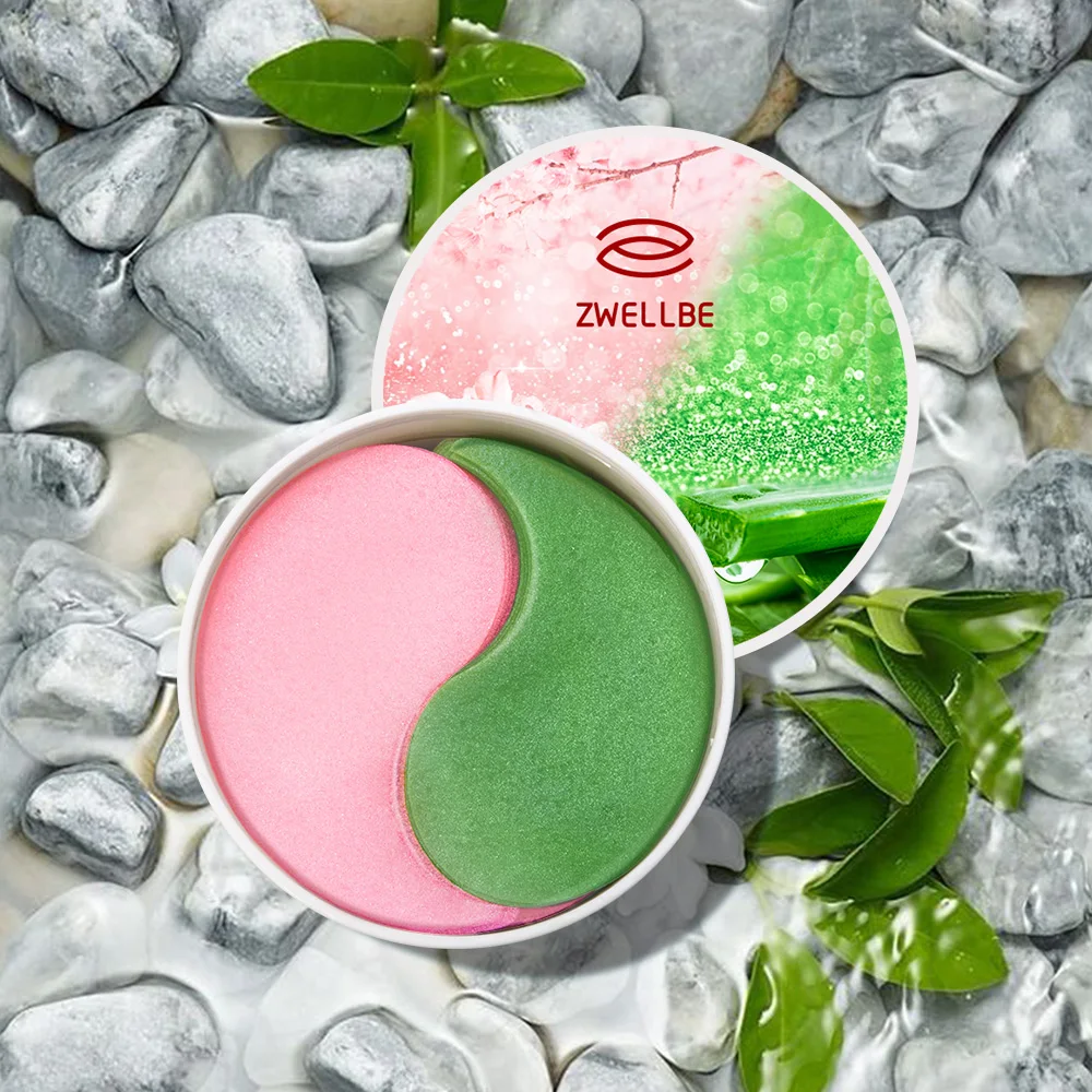 60pcs Cherry Blossoms &amp Aloe Collagen Eye Mask Face Anti Wrinkle Gel Sleep Patch Moisturizing Care | Красота и здоровье