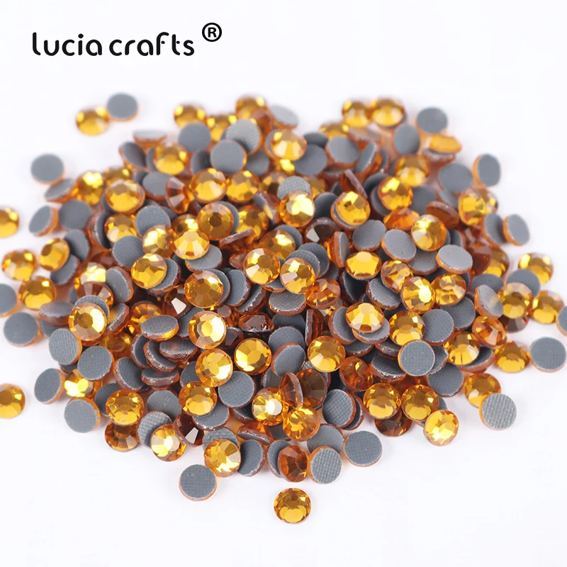 Стразы Lucia Crafts 2/3/4/5/6 мм с плоской задней стороной железные стразы из хрустального