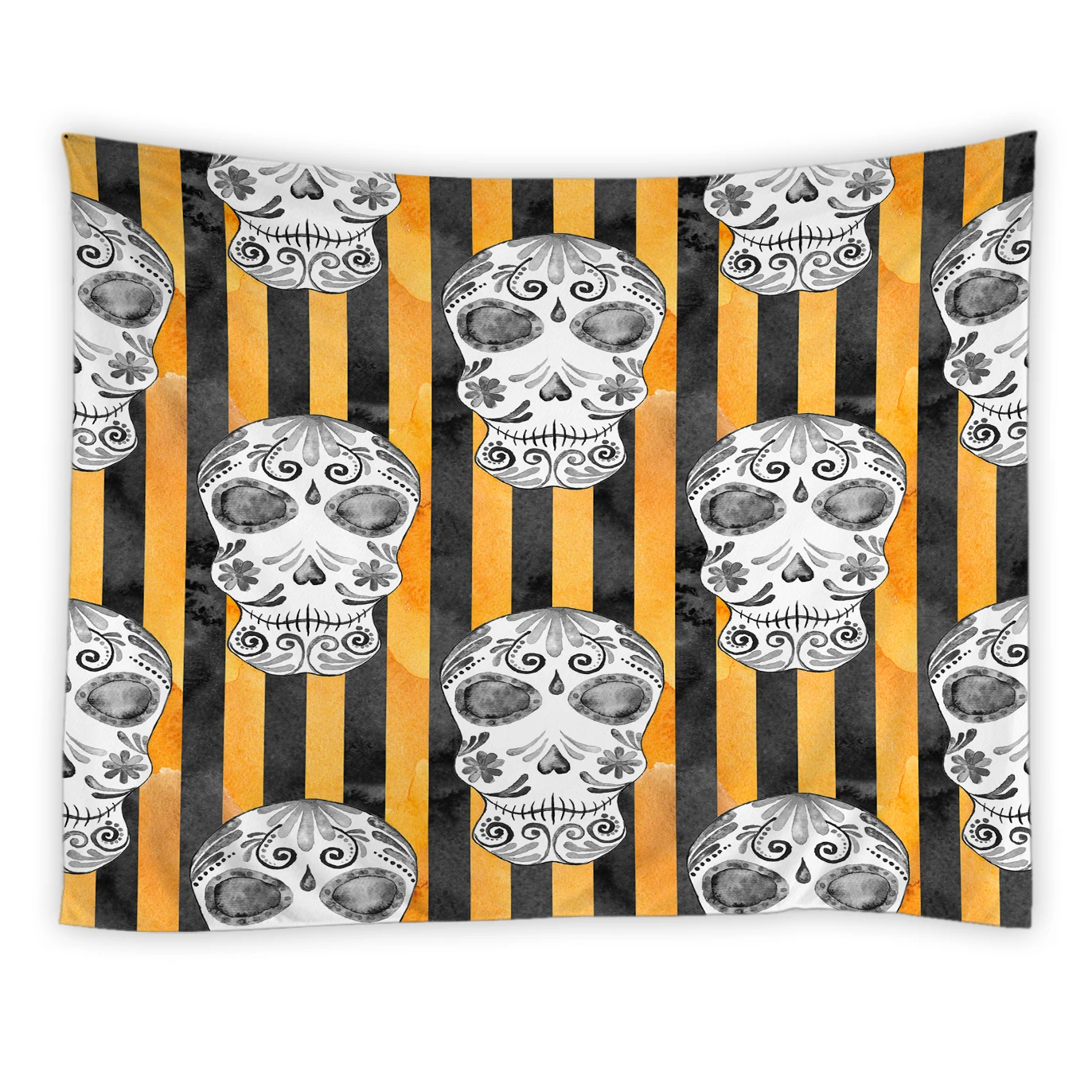 

Tapestry Skull Pattern Bedroom Living Room Wall Art Curtain Black White Wall Carpet Cloth Home Decor