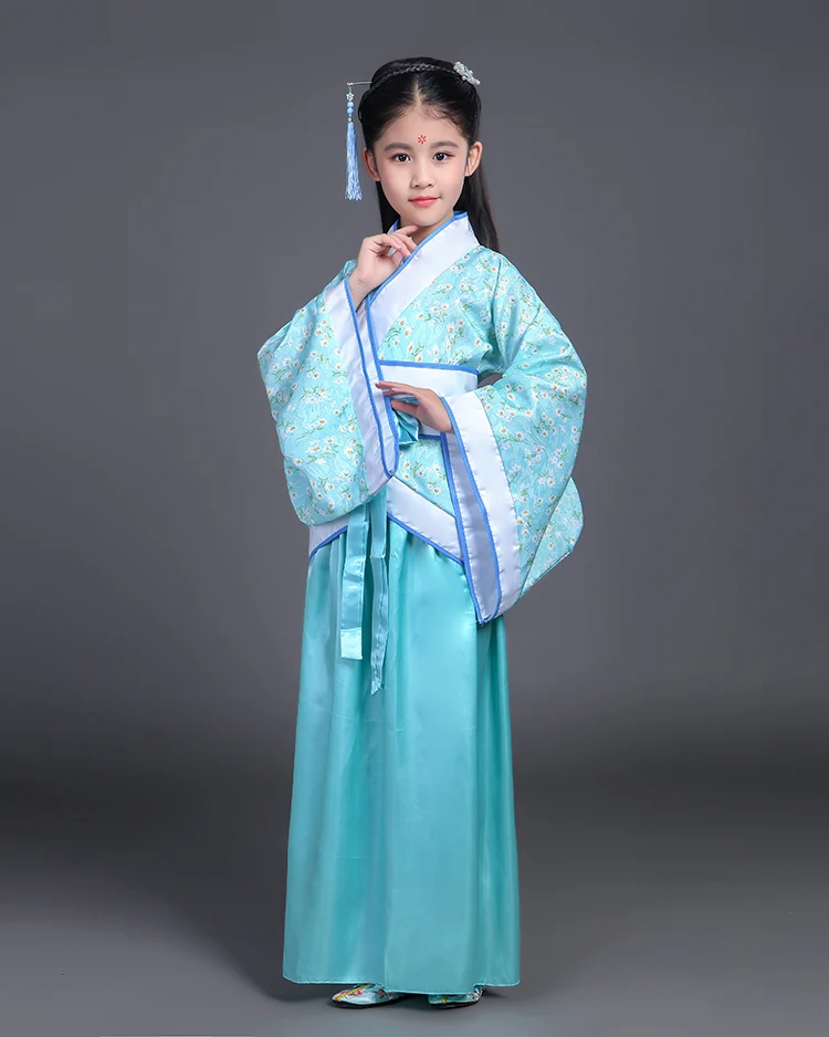 Детский костюм ханьфу дисфраз сказочное платье Тан для девочек Старинное