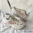 Новые женские кроссовки на платформе, повседневные женские теннисные кроссовки на плоской вулканизированной подошве, осенние спортивные аксессуары