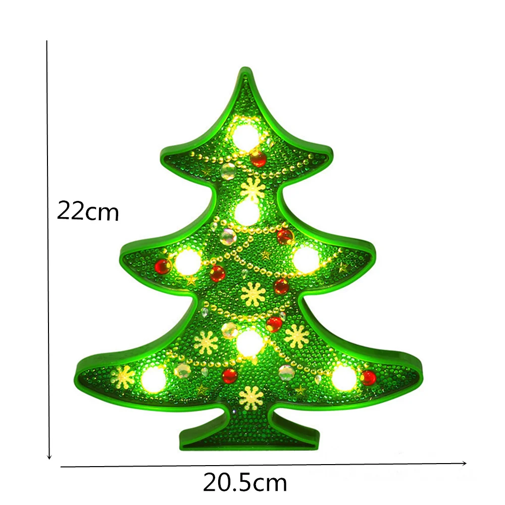 Новая светодиодная Алмазная картина сделай сам светильник Рождественская елка