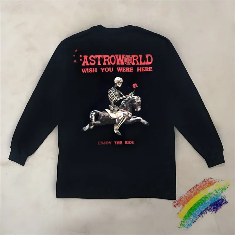 

Футболка с длинным рукавом для мужчин и женщин Astroworld, Трэвис Скотт, сезон PASS, футболки Трэвиса Скотта