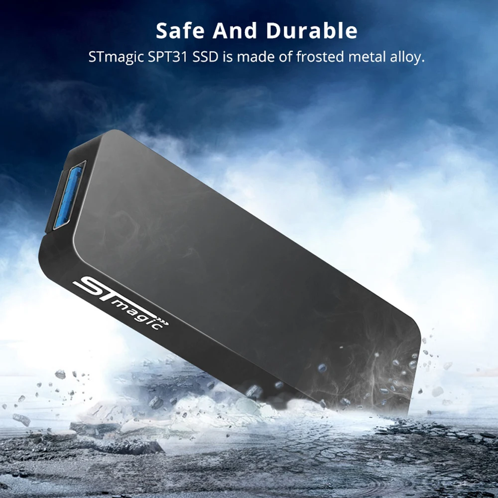 STmagic SPT31 256 ГБ 512 ГБ 1 ТБ Мини Портативный M.2 SSD USB3.1 внешний твердотельный накопитель для ПК ноутбука скорость чтения 500 МБ/с./с SSD