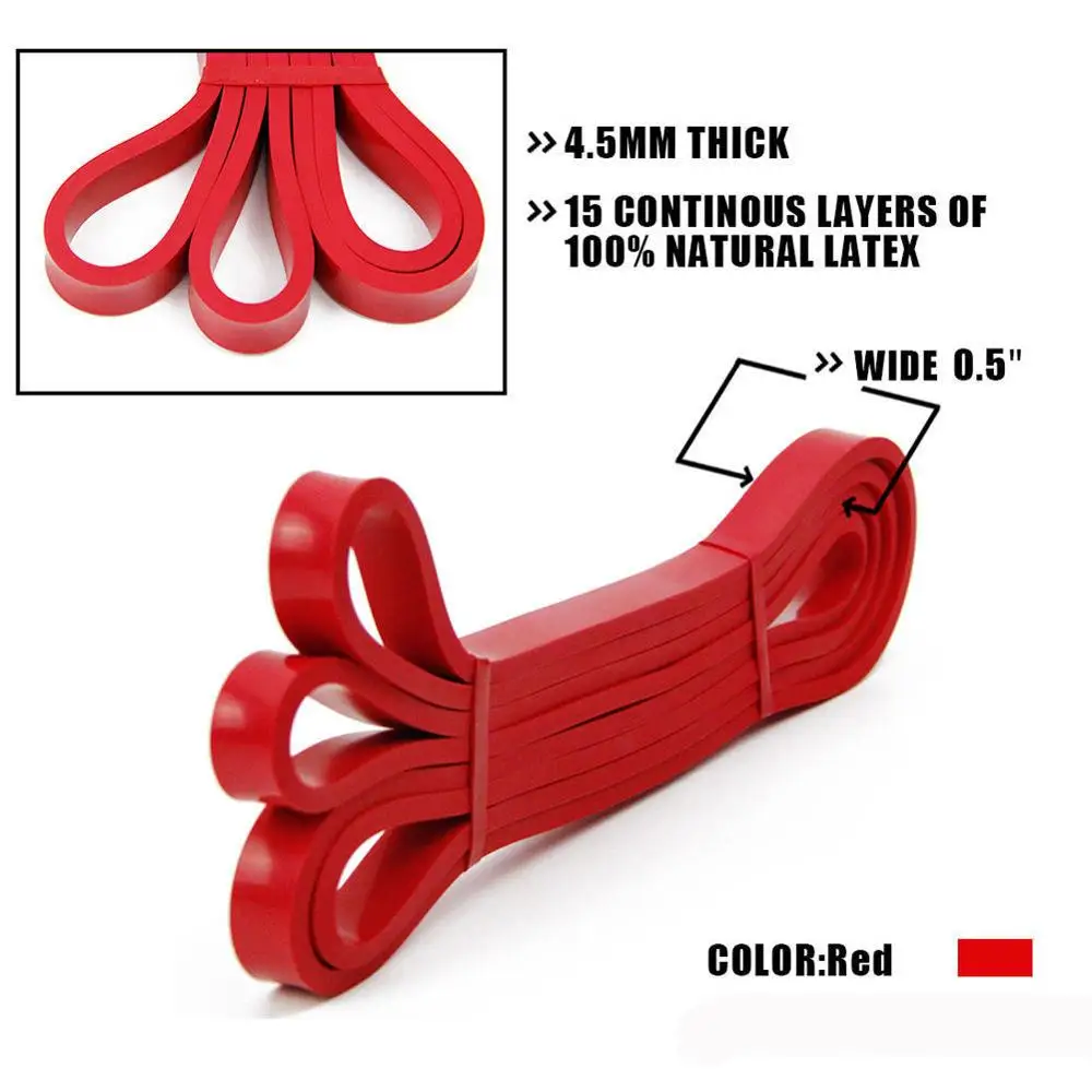 

5 Colors Yoga Resistance Rubber Bands Indoor Outdoor Fitness Equipment Pilates Sport Training Workout Elastic Bands