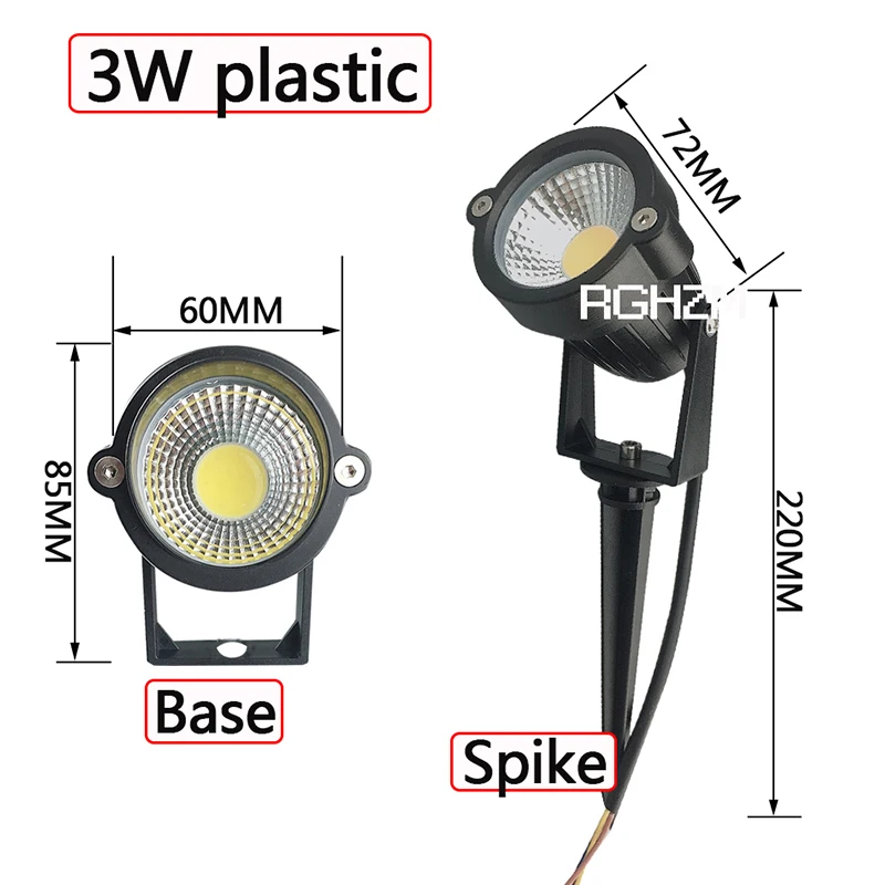 Новый стиль свет для сада COB Светодиодная лампа газона 220 В 110 в 12