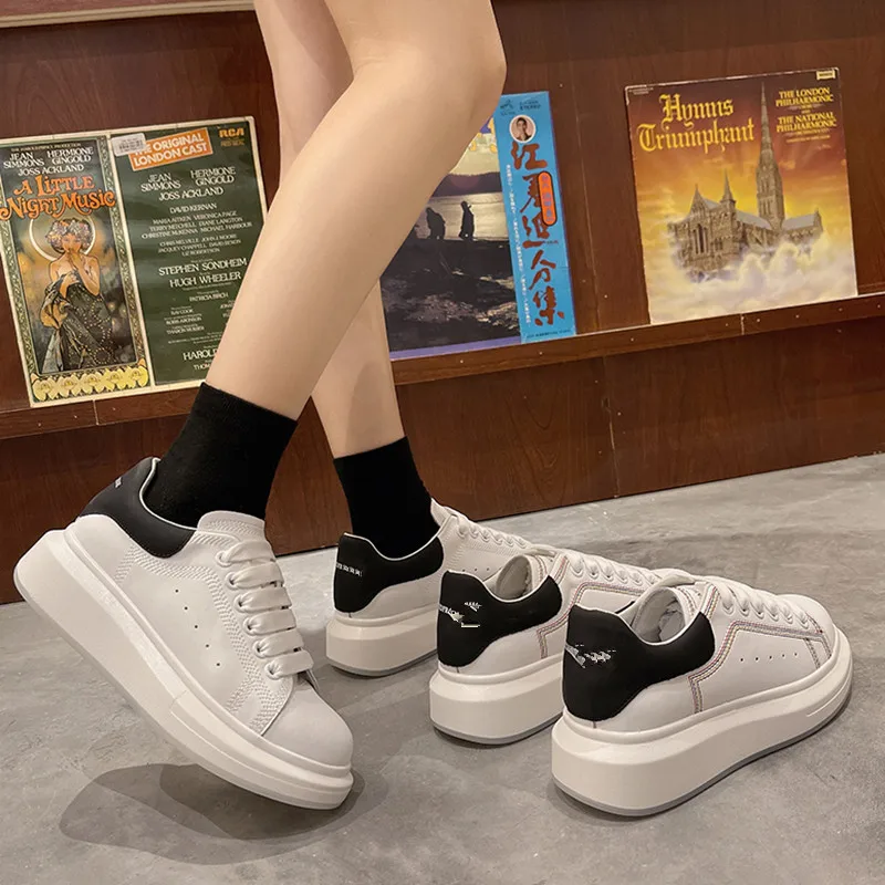

Round Toe Summer Shoes Ladies Clogs Platform Female Footwear Wedge Basket 2021 All-Match Casual Sneaker Autumn Creepers Dress Sp