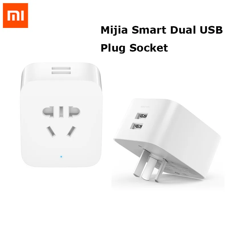 Умная розетка Xiaomi Mijia базовое Беспроводное зарядное устройство с двумя USB-портами