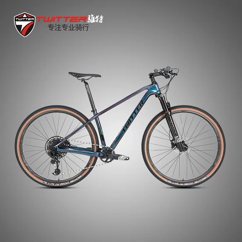 

2020 New Style Zhuite Color Changing Carbon Fiber Warrior Pro Mountain Bike GX-12-Speed Cross-Country Climbing Mountain Bike