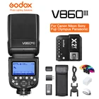 Вспышка для камеры Godox V860 III V860II V860III-C N S F O TTL GN60 HSS + триггер для Canon Nikon Sony Fuji OlympusLumix