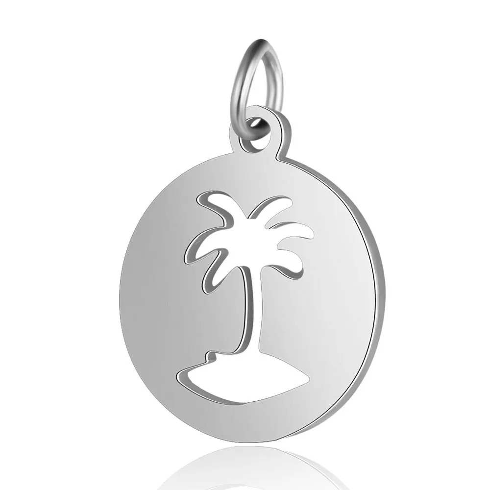 Подвески Semitree в виде дерева из нержавеющей стали 5 шт. подвески для рукоделия