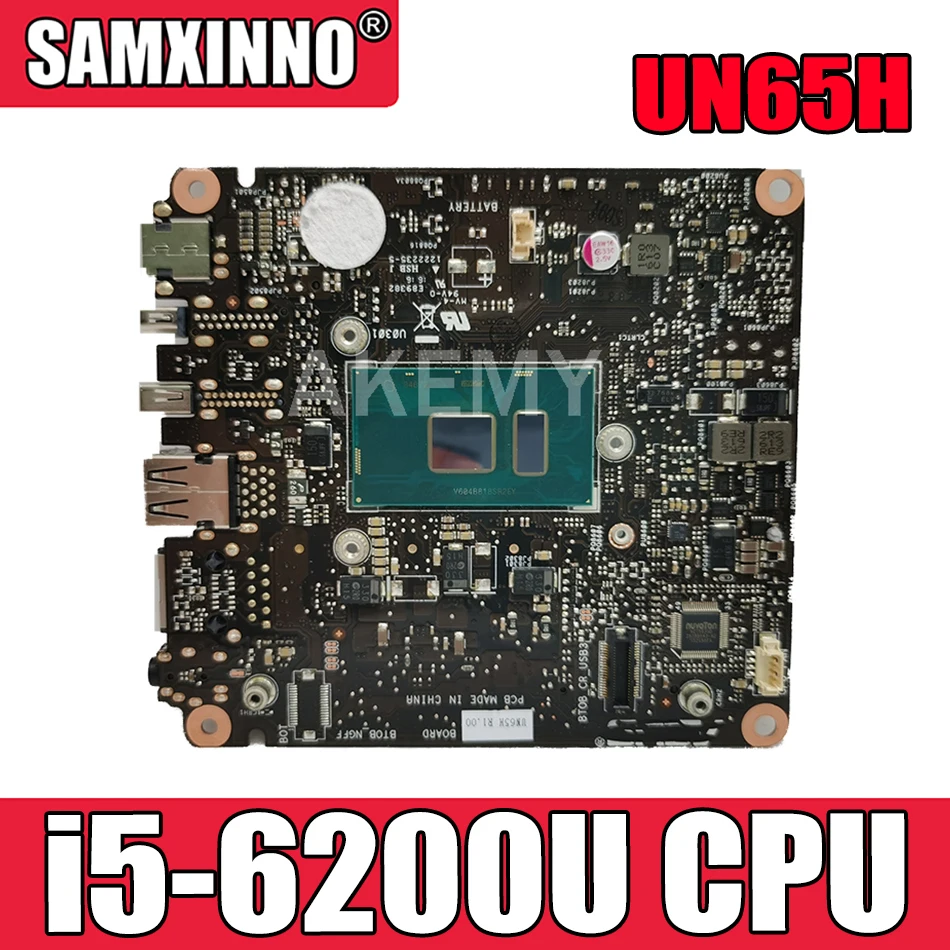 

Akemy New! Материнская плата UN65H для Asus VivoMini UN65H UN65 UN65h-m008H Mini Vivo PC Компьютерная Mianboard с i5-6200U CPU