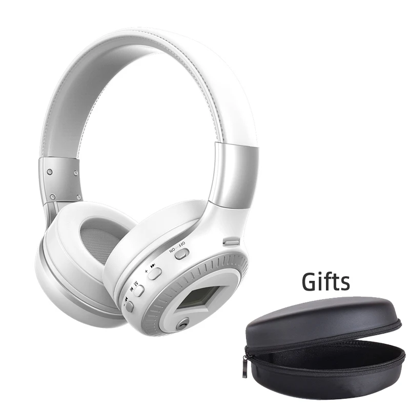 All Whtie ZEALOT B19 Bluetooth наушники с микрофоном стерео Бас гарнитуры для iphone мобильный компьютер беспроводные наушники с fm-радио - Цвет: All Whtie