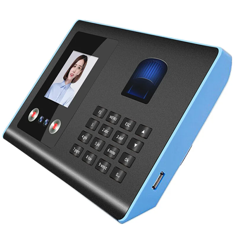 

Fingerprint Chinese English Face Brushing Recorders Punch Card Attendance Time Recording
