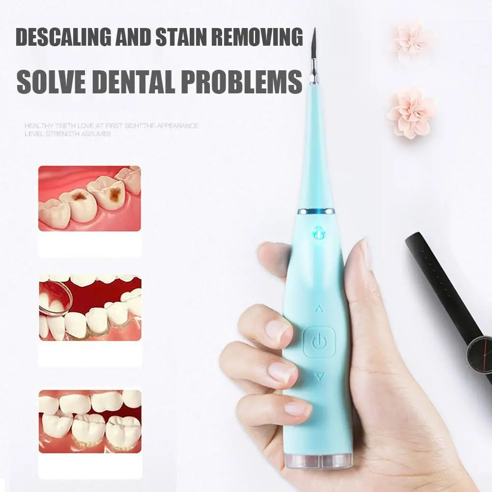 

Electric Dental Scaler Tooth Cleaner Ultrasonic Sonic Tooth Stains Stains Teeth Tartar Whitening Teeth Tartar Tool Remover F8A6