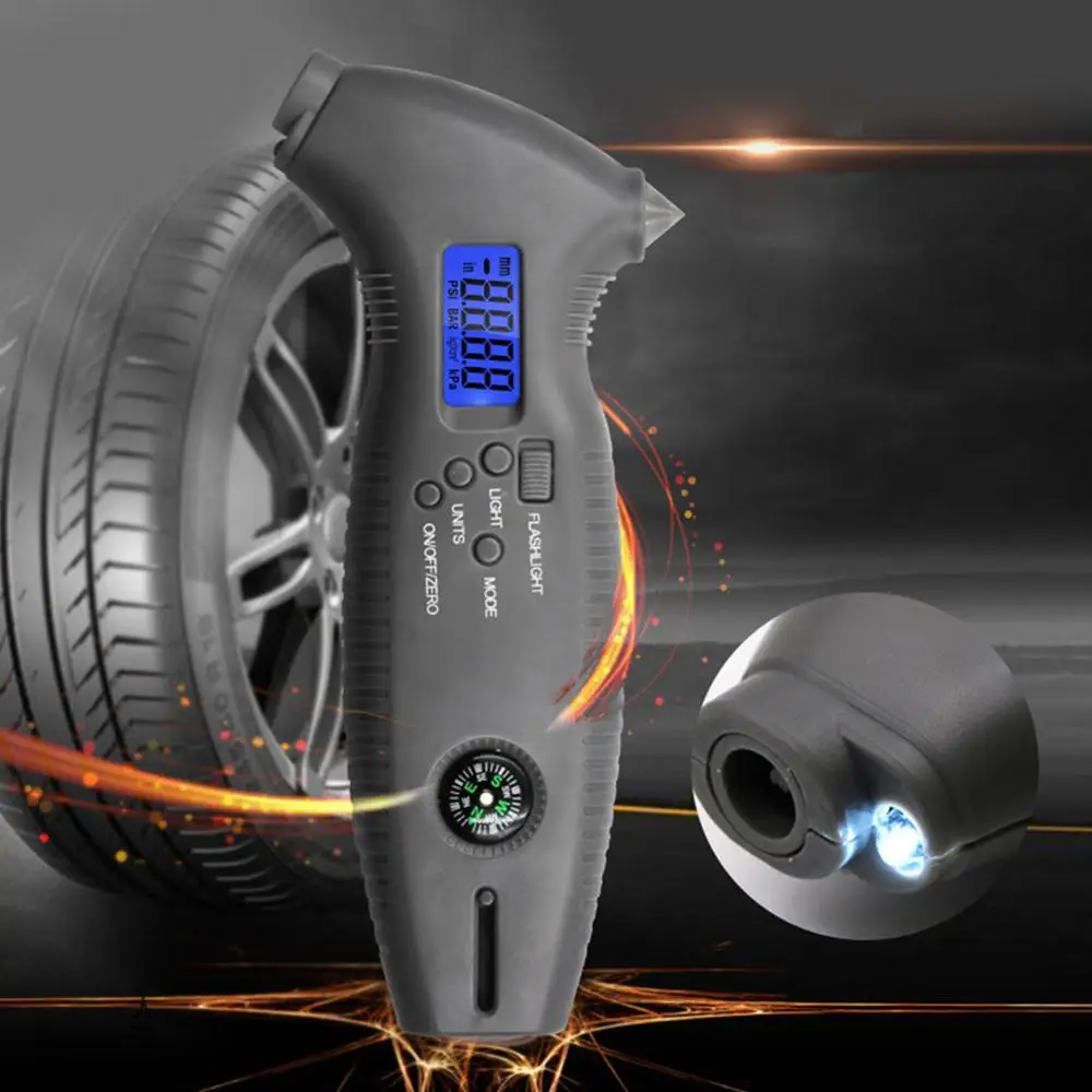 Многофункциональный Автомобильный светодиодный датчик давления в шинах с