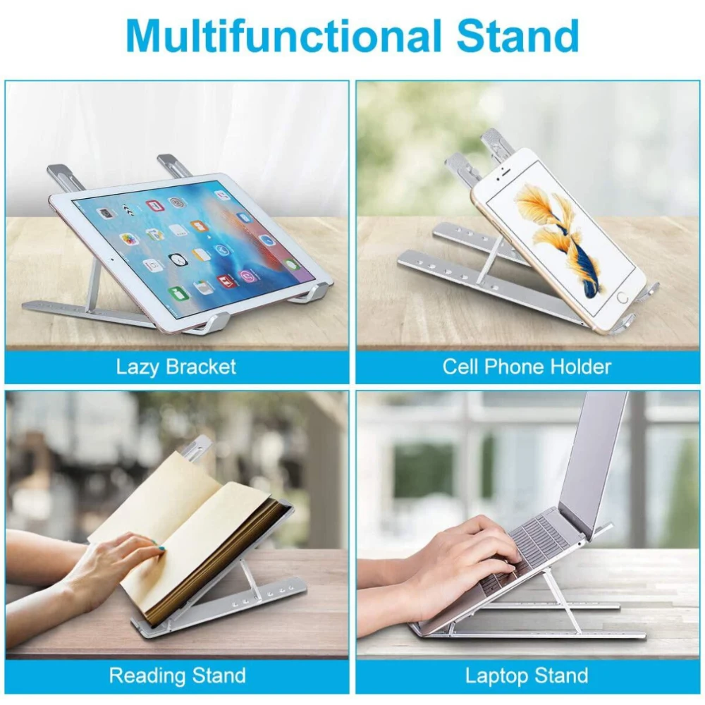 

Portable Laptop Stand Auminium Foldable Notebook Support Laptop Holder Adjustable Tablet Base for PC Macbook Pro Notebook Stand
