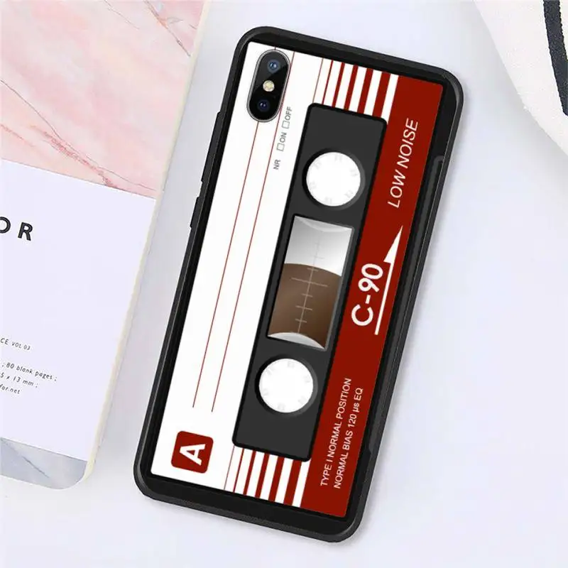 

Retro Side Old Style Tape Cassette Phone Case for iPhone 11 12 pro MINI XS MAX 8 7 6 6S Plus X 5S SE 2020 XR